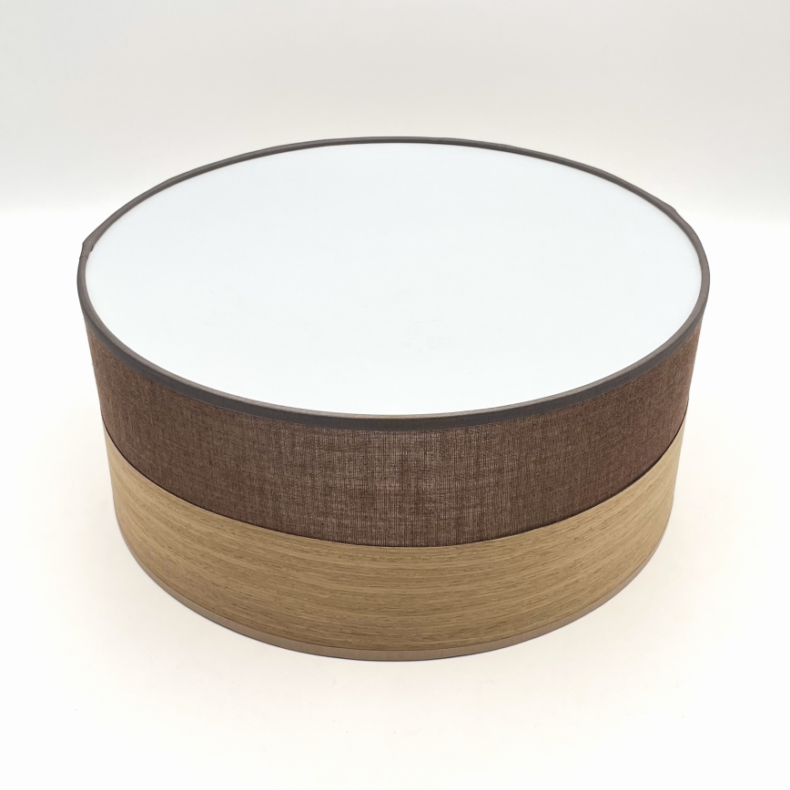 Плафон SIRJA WOOD 1xE27/15W/230V Ø 35 см кафяв/дъб