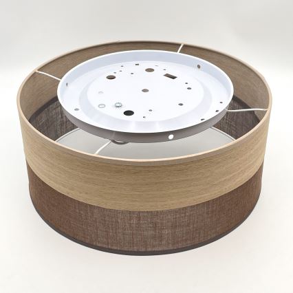 Плафон SIRJA WOOD 1xE27/15W/230V Ø 35 см кафяв/дъб