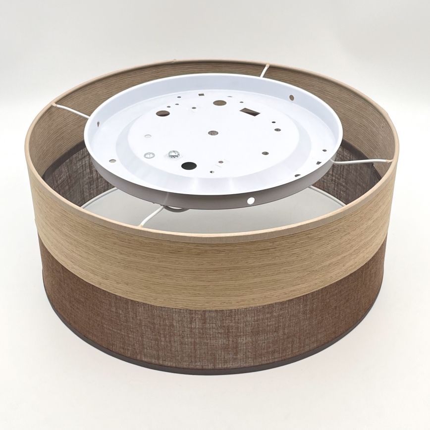 Плафон SIRJA WOOD 1xE27/15W/230V Ø 35 см кафяв/дъб