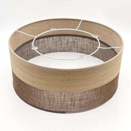 Плафон SIRJA WOOD 1xE27/15W/230V Ø 35 см кафяв/дъб
