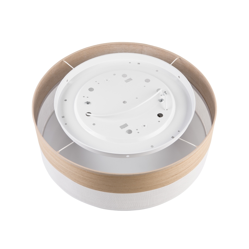Плафон SIRJA WOOD 2xE27/15W/230V Ø 45 см бял/дъб