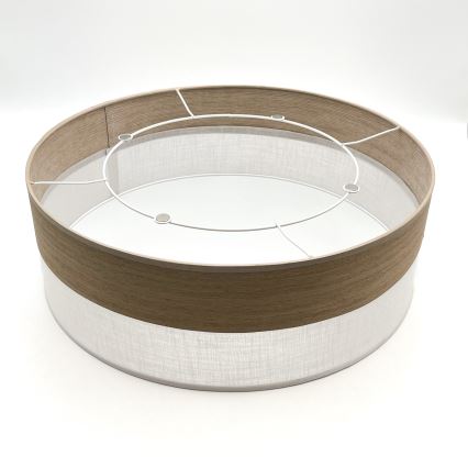 Плафон SIRJA WOOD 2xE27/15W/230V Ø 45 см бял/дъб