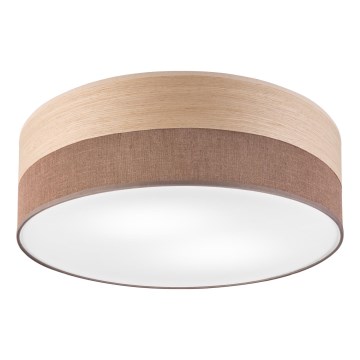 Плафон SIRJA WOOD 2xE27/15W/230V Ø 45 см кафяв/дъб