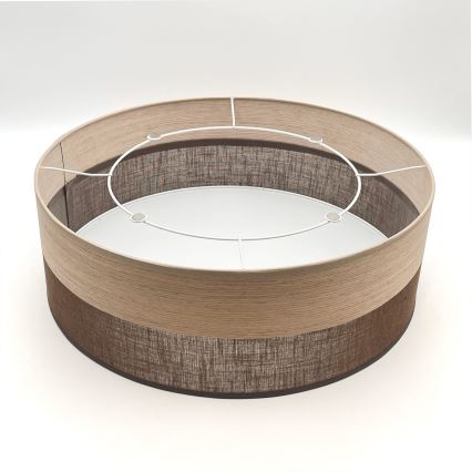 Плафон SIRJA WOOD 2xE27/15W/230V Ø 45 см кафяв/дъб