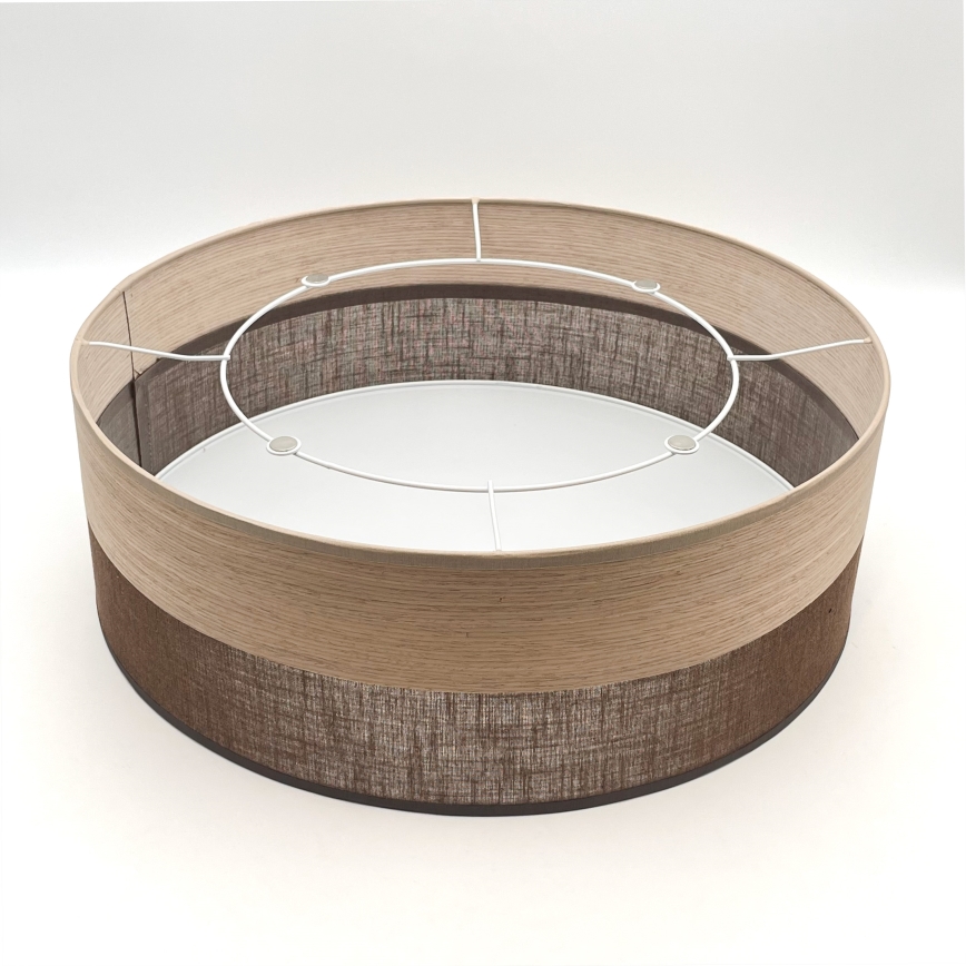 Плафон SIRJA WOOD 2xE27/15W/230V Ø 45 см кафяв/дъб