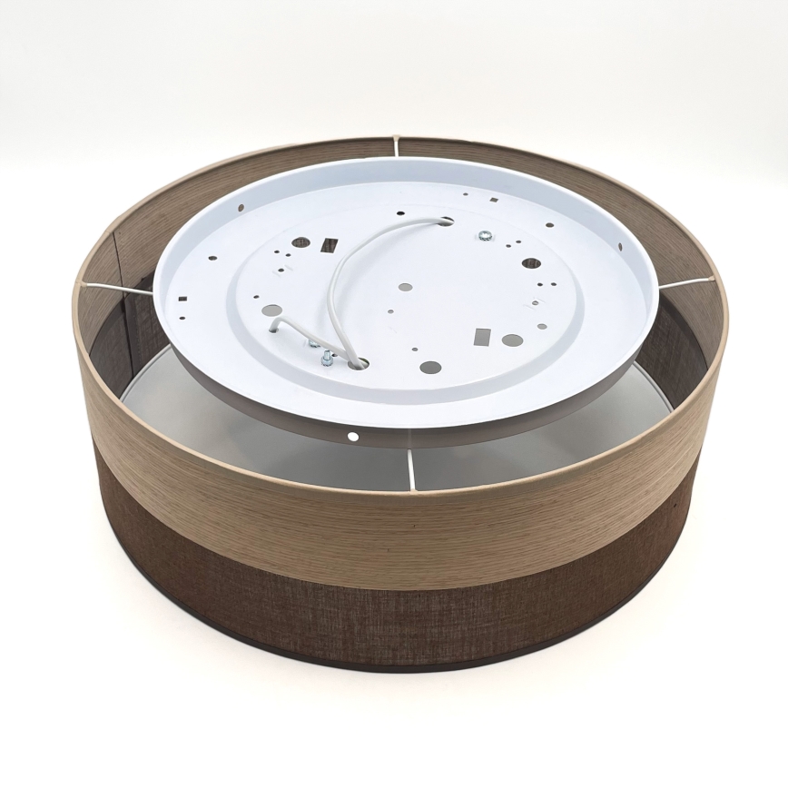 Плафон SIRJA WOOD 2xE27/15W/230V Ø 45 см кафяв/дъб