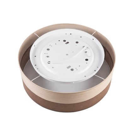 Плафон SIRJA WOOD 2xE27/15W/230V Ø 45 см кафяв/дъб