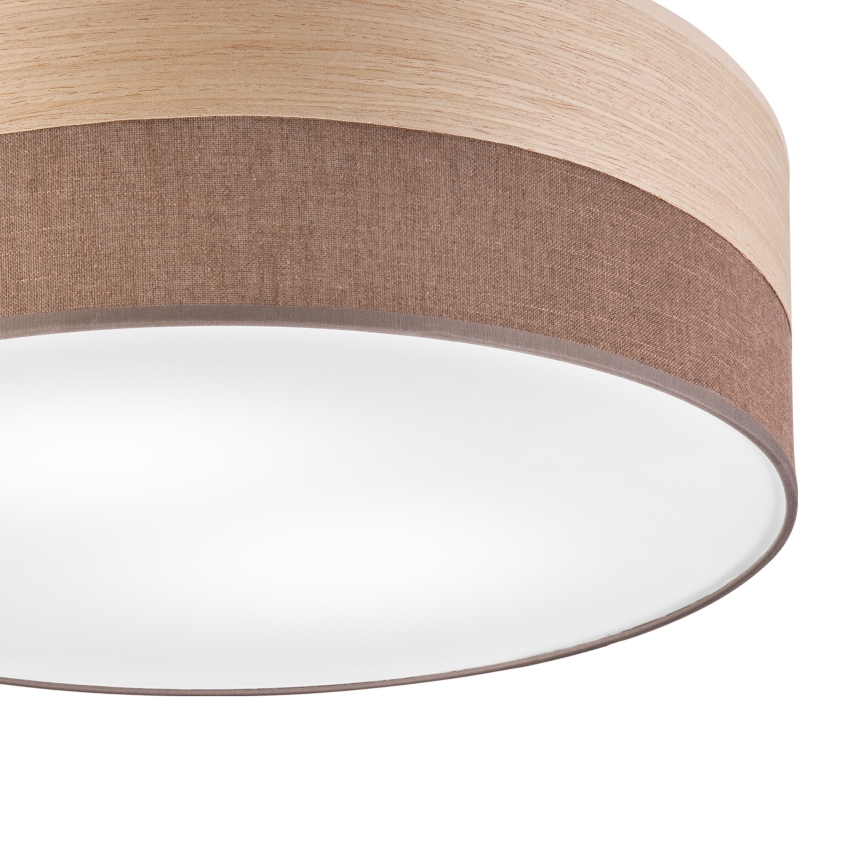 Плафон SIRJA WOOD 2xE27/15W/230V Ø 45 см кафяв/дъб
