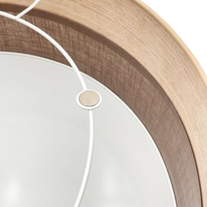Плафон SIRJA WOOD 2xE27/15W/230V Ø 45 см кафяв/дъб