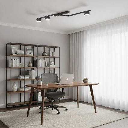 Плафон SKAN 3xGX53/12W/230V, черен