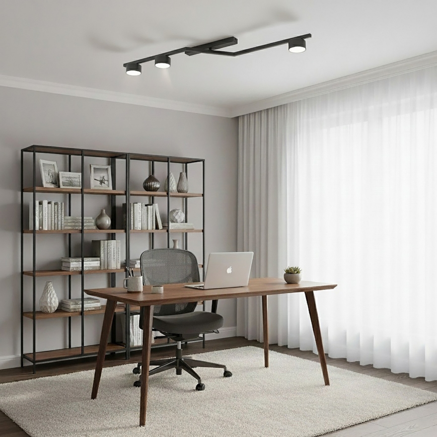 Плафон SKAN 3xGX53/12W/230V, черен