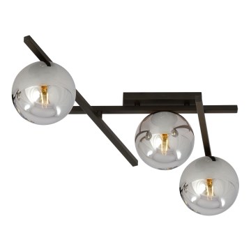 Плафон SMART 3xE14/10W/230V черен/сив