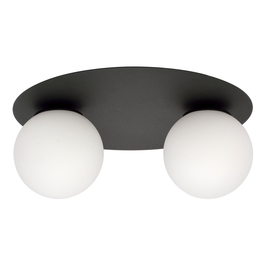 Плафон SOLAR 2xE14/10W/230V черен/бял