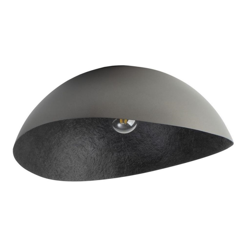 Плафон SOLARIS 1xE27/60W/230V Ø 48 см сребристо/черно