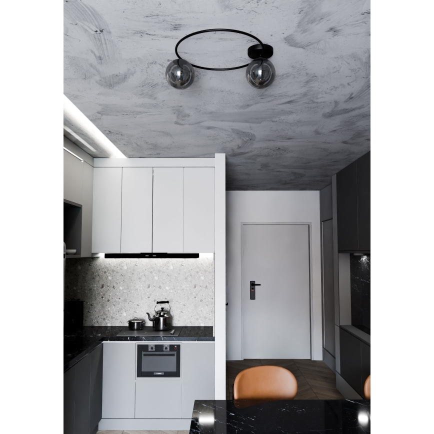Плафон SOPRA 2xE14/10W/230V черен