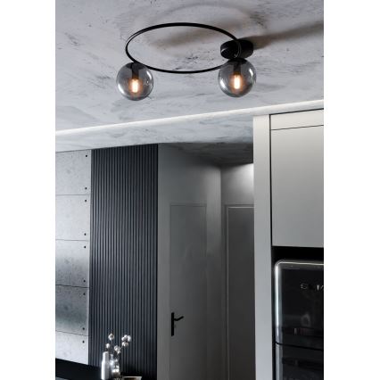 Плафон SOPRA 2xE14/10W/230V черен
