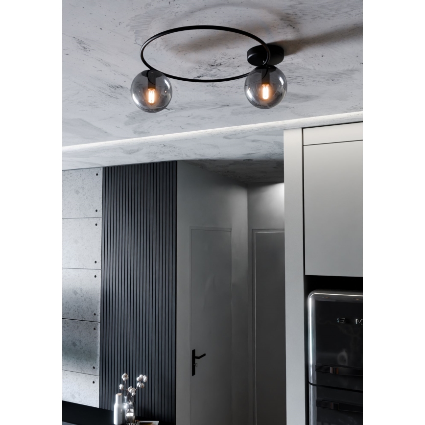Плафон SOPRA 2xE14/10W/230V черен
