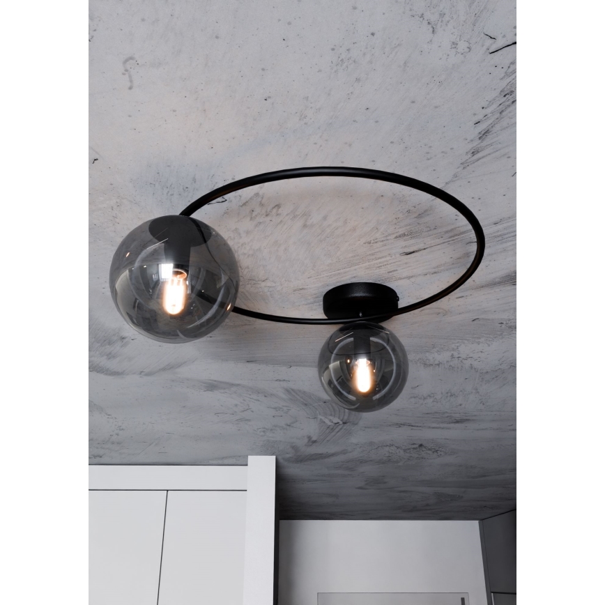 Плафон SOPRA 2xE14/10W/230V черен
