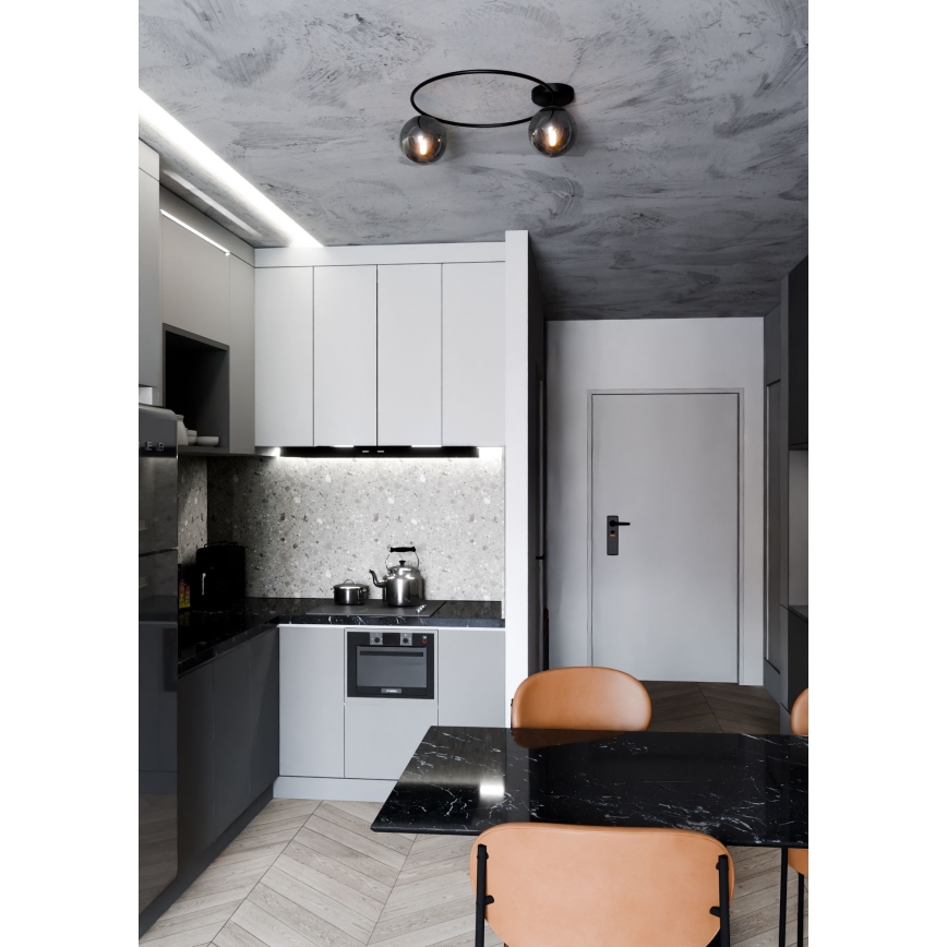 Плафон SOPRA 2xE14/10W/230V черен