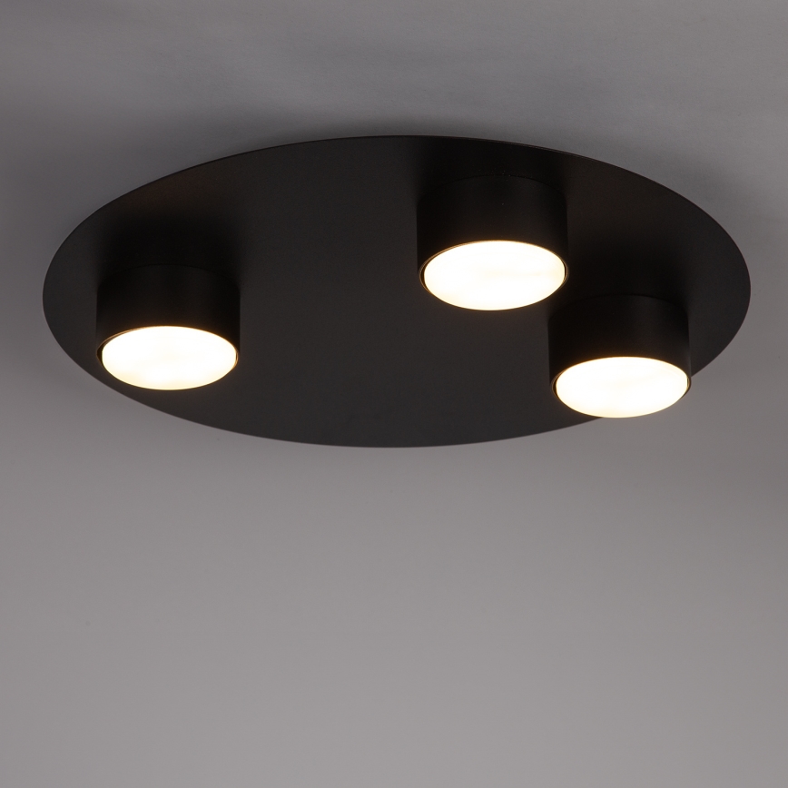 Плафон STAR 3xGX53/12W/230V черен