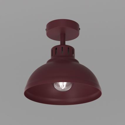 Плафон SVEN 1xE27/15W/230V диам. 21 см бордо