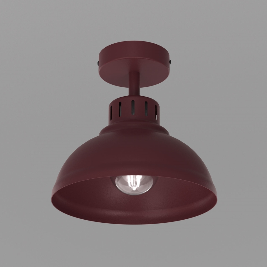 Плафон SVEN 1xE27/15W/230V диам. 21 см бордо
