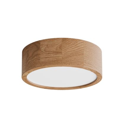 Плафон със сензор CLEO, 2xE27/24W/230V, Ø 27,5 см, дъб