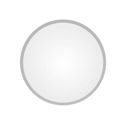 Таванно осветително тяло CLEO със сензор за движение и за здрач, 2xE27/24W/230V, Ø 30 см, сиво