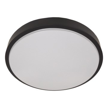Плафон със сензор WILTON, 2xE27/60W/230V, Ø 33 см, черен