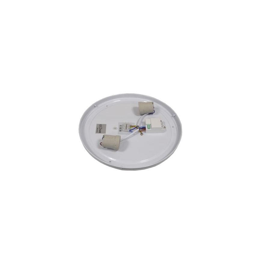 Плафон със сензор WILTON, 2xE27/60W/230V, Ø 33 см, черен