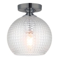 Плафон TALISA 1xE27/40W/230V черен хром