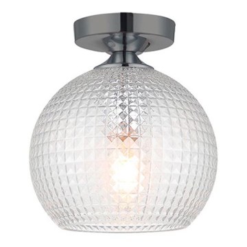 Плафон TALISA 1xE27/40W/230V черен хром