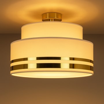 Плафон TAMI 1xE27/60W/230V бежов/златист