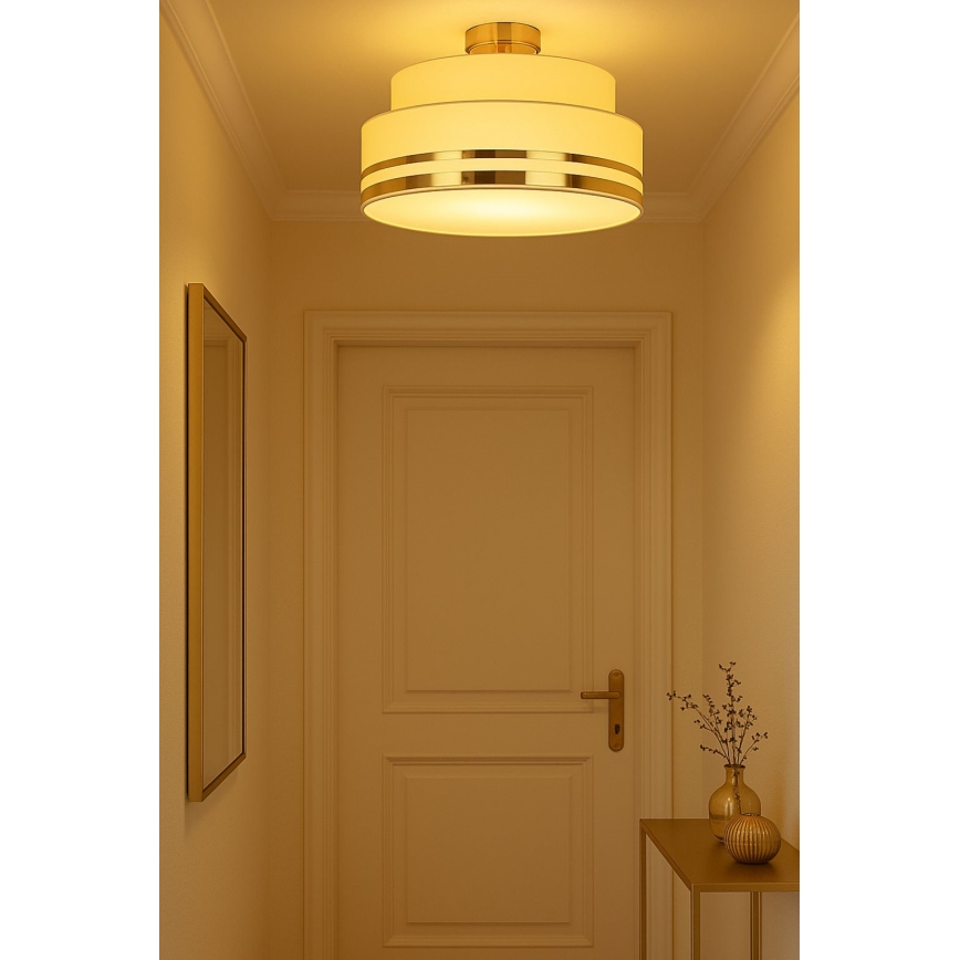 Плафон TAMI 1xE27/60W/230V бежов/златист