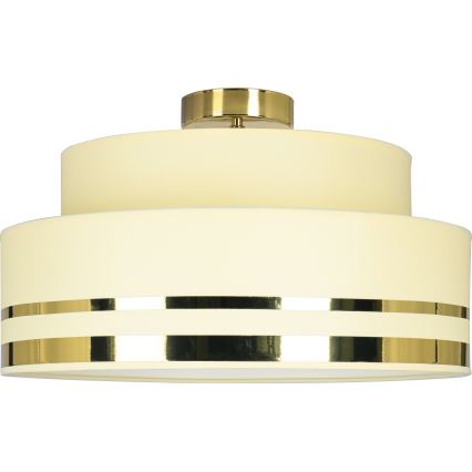 Плафон TAMI 1xE27/60W/230V Ø 40 см бежов/златист