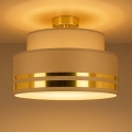 Плафон TAMI 1xE27/60W/230V кафяв/златист