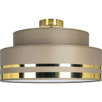 Плафон TAMI 1xE27/60W/230V кафяв/златист