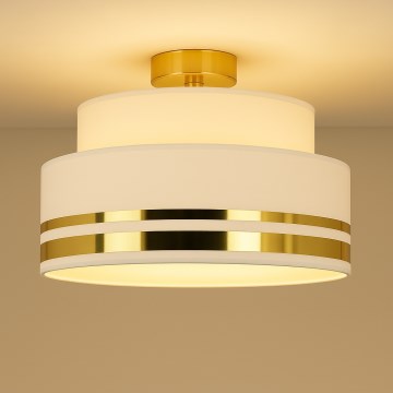 Плафон TAMI 1xE27/60W/230V кремав/златист