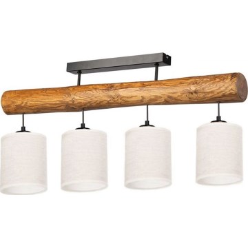 Плафон TRENO 4xE27/25W/230V, цвят бор