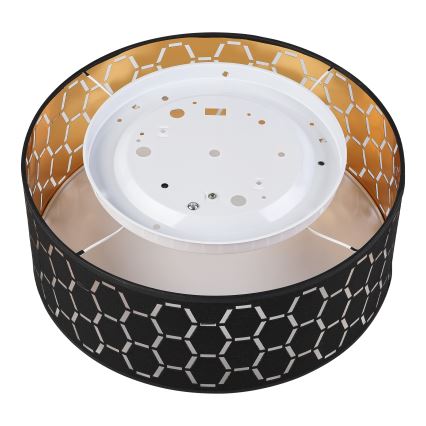 Плафон ULLE 1xE27/15W/230V Ø 35 см черен
