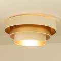 Плафон WENTA 1xE27/60W/230V Ø 50 cm бежово/златно