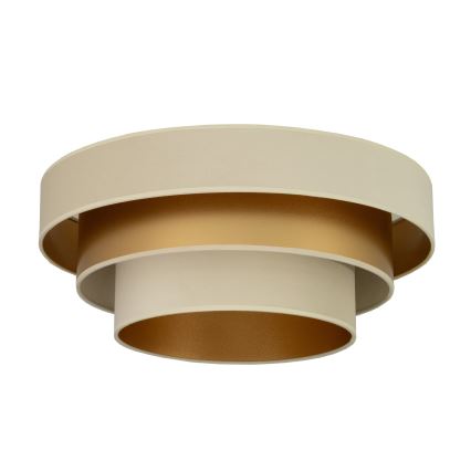 Плафон WENTA 1xE27/60W/230V Ø 50 cm бежово/златно