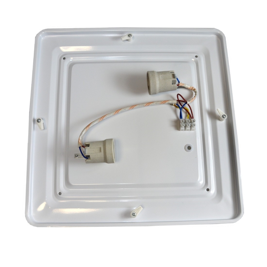 Плафон WILTON 2xE27/60W/230V 37,5x37,5 см черен