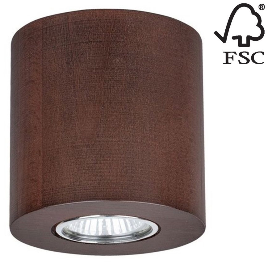 Плафон WOODDREAM 1xGU10/6W/230V бук - FSC сертифициран