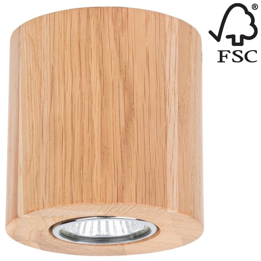 Плафон WOODDREAM 1xGU10/6W/230V дъб - FSC сертифициран