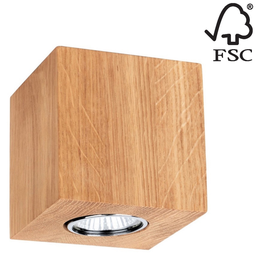 Плафон WOODDREAM 1xGU10/6W/230V дъб - FSC сертифициран