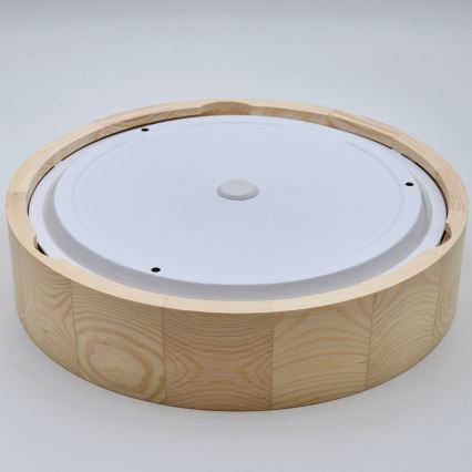 Плафон за баня NATURAL 3xE27/15W/230V IP54 бор ø 37 см - FSC сертифицирано