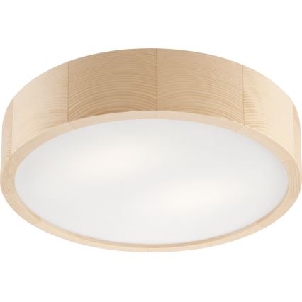 Плафон за баня NATURAL 3xE27/15W/230V IP54 бор ø 37 см - FSC сертифицирано