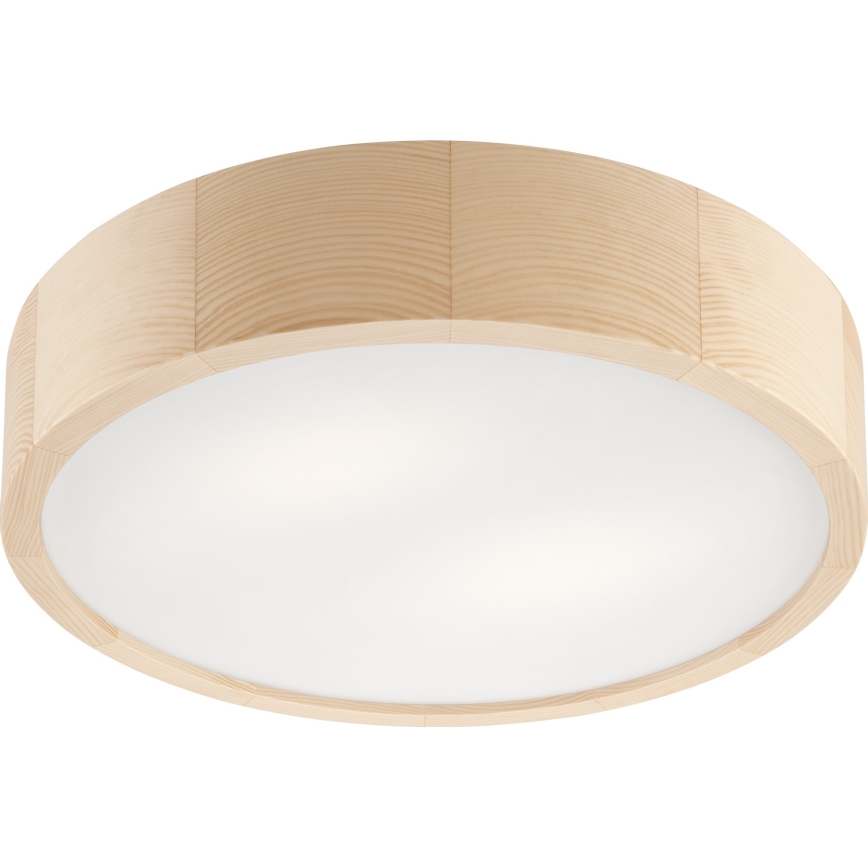 Плафон за баня NATURAL 3xE27/15W/230V IP54 бор ø 37 см - FSC сертифицирано