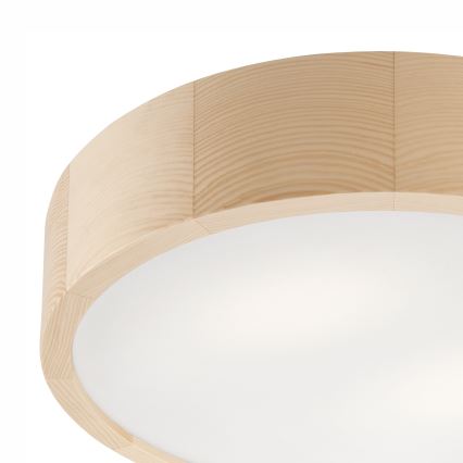 Плафон за баня NATURAL 3xE27/15W/230V IP54 бор ø 37 см - FSC сертифицирано